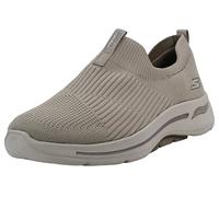 Skechers Women's Go Walk Arch Fit Sneaker, Taupe Textile Trim, 4.5 UK