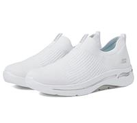 Skechers Women's Go Walk Arch Fit Sneaker, White Textile Trim, 10 UK