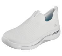 Skechers Women's Go Walk Arch Fit Sneaker, White Textile Trim, 7.5 UK