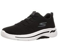 Skechers Women's Go Walk Arch Fit Unify Trainer, Black/White, 3.5 UK