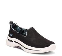 Skechers Women's, Go Walk Arch Fit - Wild Vision Slip-On, Black, 3 UK