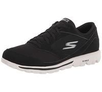 Skechers Women's GO Walk Classic HIGH Winds Sneaker, Black Synthetic/White Trim, 3 UK