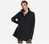 Skechers Women's GO WALK Destination Rain Jacket in Black, Size 2XL | Polyester/Spandex