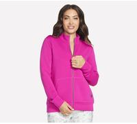 Skechers Women's The Go Walk Everywhere Jacket Cardigan Sweater, Purple/Pink, M