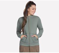 Skechers Women's GO WALK Everywhere Jacket in Taupe/Olive, Size XS | Polyester