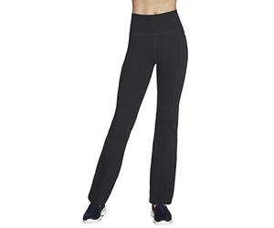 Skechers Womens Go Walk Evolution II Flare Pant Leggings, Black, S UK