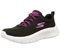 Skechers Women's GO Walk Flex-Alani Sneaker, Black/Hot Pink, 6.5