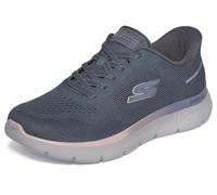 Skechers Women's Go Walk Flex Azriel Trainers, Charcoal Textile Trim, 7.5 UK