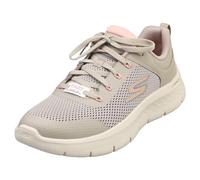 Skechers Women's GO WALK Flex - Caley Sneaker in Taupe/Pink, Size 4 | Synthetic/Textile, Vegan, Machine Washable