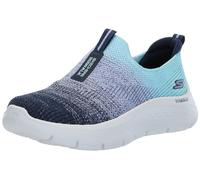 Skechers Women's Go Walk Flex Cali Sunset Trainers, Navy Blue Turquoise, 43 EU