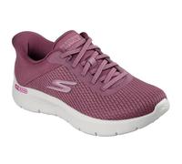 Skechers Women's Go Walk Flex Carla Sneaker, Burgundy Textile/Trim, 3.5 UK