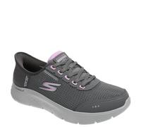 Skechers Women's Go Walk Flex Clear Creek Sneaker, Charcoal Textile/Lavender Trim, 4 UK