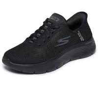 Skechers Women's Go Walk Flex Grand Entry Trainers, Black Textile/Trim, 8 UK