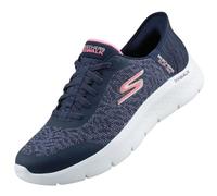 Skechers Women's GO Walk Flex Kaylee Sneaker, Navy, 8 UK
