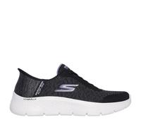 Skechers Women's Go Walk Flex Kaylee Sneaker, Black Textile/Lavender Trim, 8 UK