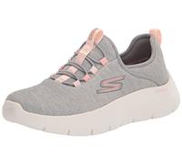 Skechers Women's Go Walk Flex-Lucy Sneaker, Grey-Pink, 4.5 UK
