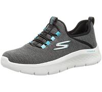 Skechers Women's Go Walk Flex Lucy Trainers, Black Textile White Trim, 5.5 UK