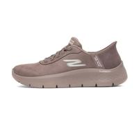 Skechers Women's Go Walk Flex Mali Slip-On Sneakers, Brown Textile/Trim, 8 UK