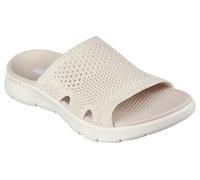 Skechers Go Walk Flex Elation NAT Natural Womens Slide Sandals 141425 in a Plain Textile in Size 7