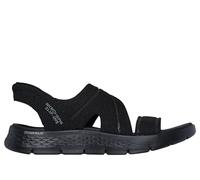 Skechers Go Walk Slip Ins BBK Black Womens Comfortable Sandals 141482 in a Plain Textile in Size 8
