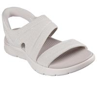 Skechers Women's Go Walk Flex Sandal Enticing Slip-In Trainers, Natural Textile, 4 UK