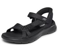 Skechers Women's GO WALK FLEX SANDAL ILLUMINATE Sandals, Black, 7