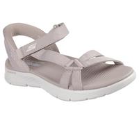 Skechers Women's Go Walk Flex Sandal Illuminate Sandals, Taupe Textile, 3 UK