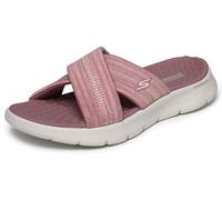 Skechers O-T-G Womens GO Walk Flex Sandal Impressed, Mauve Textile, 2 UK
