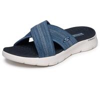 Skechers Women's Go Walk Flex Sandal Impressed Sandals/Thong Sandals, Navy Textile, 7 UK