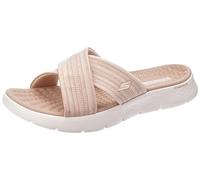 Skechers Go Walk Flex Sandal TPE Taupe Womens Slide Sandals 141420 in a Plain Textile in Size 6