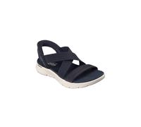 Skechers Go Walk Flex Glimmer Up Slip-Ins Sandals Midnight Blue White Women - 40