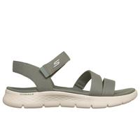 Skechers Women's GO WALK Flex Sandal - Victoria Sandals in Sage, Size 3 | Textile/Synthetic, Vegan, Machine Washable