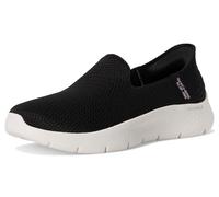 Skechers Women's Slip-On Sneaker Go Walk Flex Relish Textile, Machine Washable Black/White UK 2