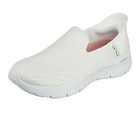 Skechers Women's GO Walk Flex Slipper, Off White Textile/Trim, 6 UK