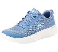 Skechers Women's GO Walk Flex Viva, Blue Textile/Trim, 4 UK