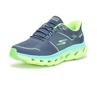 Skechers Women's Go Walk Glide Step 2.0 Elektra Hands Free Slip-ins Sneaker, Navy/Lime, 9