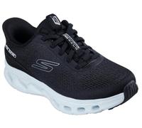 Skechers Women's Go Walk Glide-Step 2.0 Nessa Sneaker, Black Textile/Lt.Blue Trim, 6.5 UK