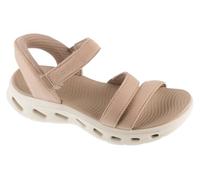 Skechers Women's GO WALK GLIDE-STEP 2.0 SANDAL ELLA Sandals, Taupe Textile, 6 UK