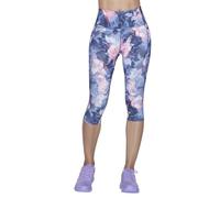Skechers Go Walk HW Summer Rose Capri Leggings Navy/Hot Pink Size Extra Large Fe