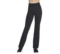 Skechers Women's Go Walk High Waisted Flare Pant, Black, S Petite