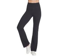 Skechers Women's Go Walk High Waisted Flare Pant Trouser, Black, XL Tall