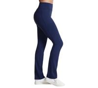 Skechers Women's Go Walk High Waisted Pant Joy - 4-Way Stretch, Moisture-Wicking, Layered Waistband, Navy, XX-Large Petite