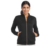 Skechers Women's Go Walk Hoodless Hoodie Jacket, Bold Black, L