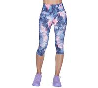 Skechers Womens GO WALK HW Summer Rose Capri Leggings S - UK Size 8-10, Waist 27.5 - 28.5'