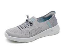 Skechers Women's GO Walk Joy Abby Slip-On, Gray, 5.5
