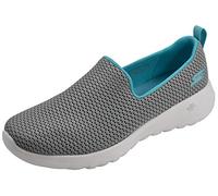 Skechers Women's Go Walk Joy Cushioning Sneakers, Grey/Light Blue, 8.5 Wide