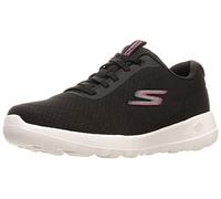 Skechers Womens Go Walk Joy - Ecstatic Sneaker, Black/White, 12 Wide