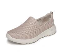 Skechers Women's Go Walk Joy-Evaluate Trainers, Taupe Textile/Trim, 5 UK