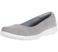 Skechers Women's GO Walk LITE-136001 Ballet Flat, Gray, 11 Medium US