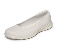 Skechers Women's Go Walk Lite-136001 Ballet Flat Natural